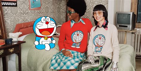 gucci x doraemon wallpaper|Doraemon x Gucci colors.